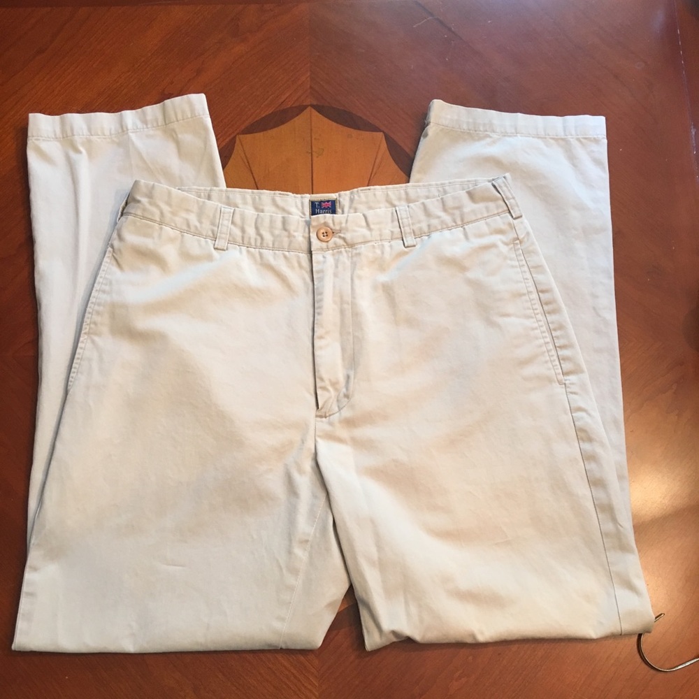 T. Harris London Khaki Slacks